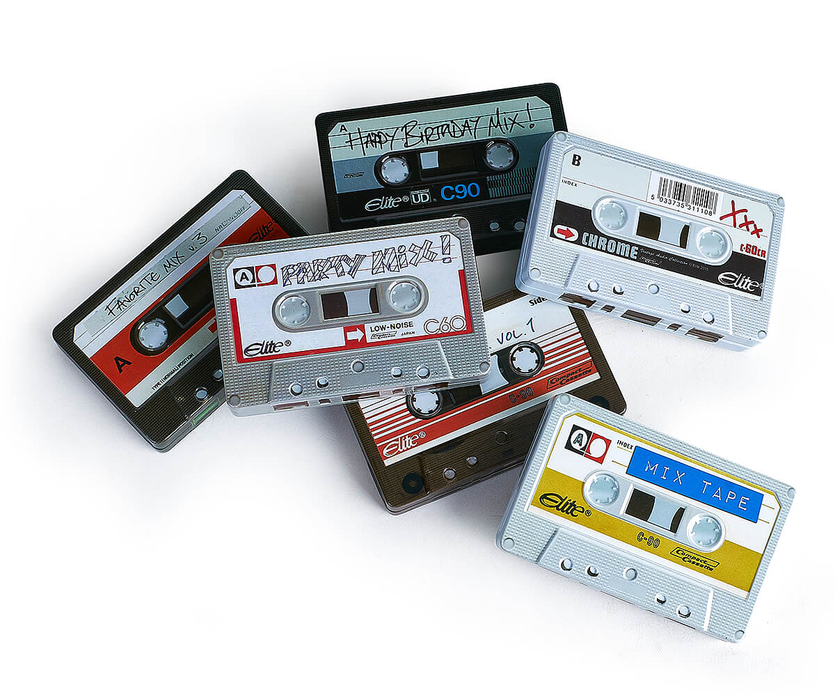 Patch cassette audio, party mix 80s