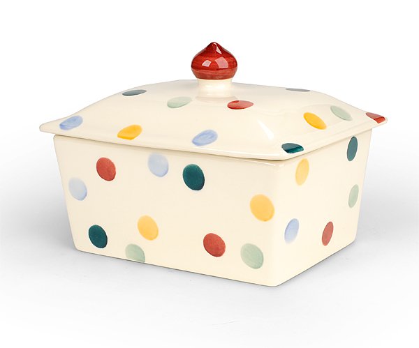 Polka Dot Butter Dish