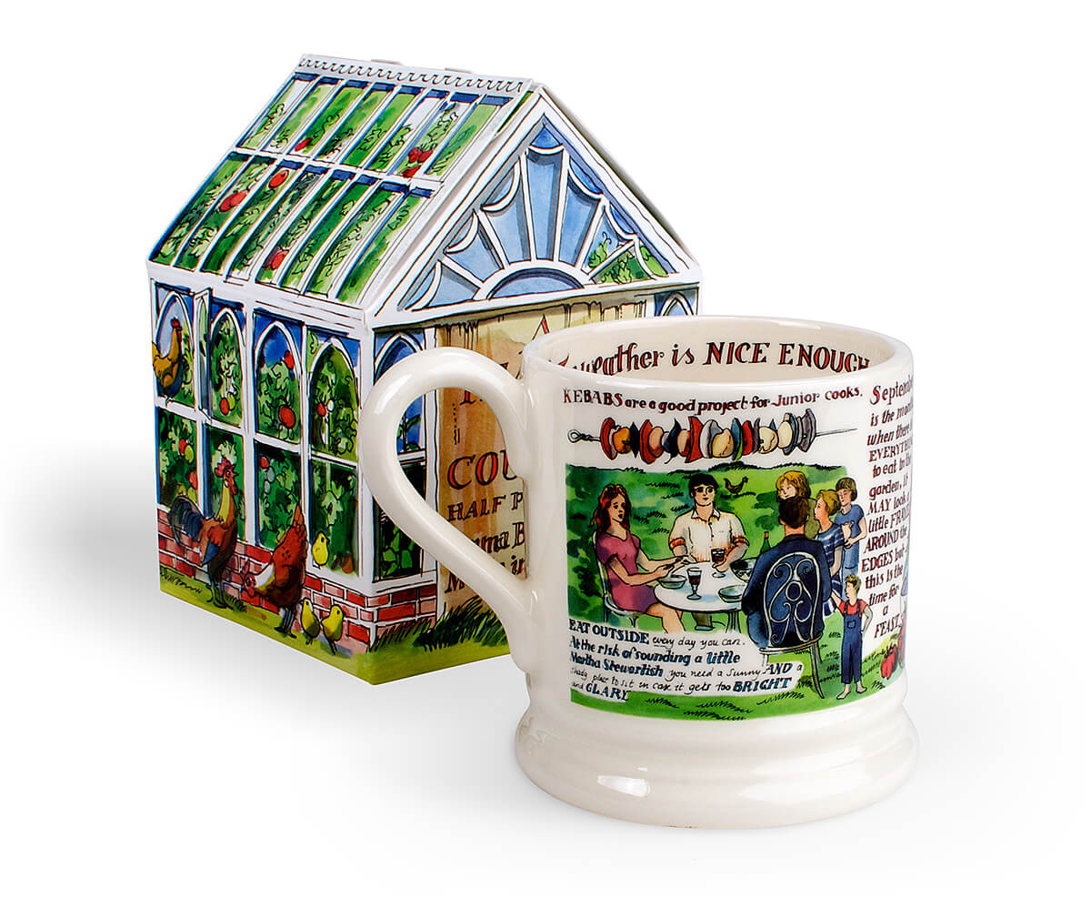 Year In The Country Nativity Scene 1/2 Pint Mug