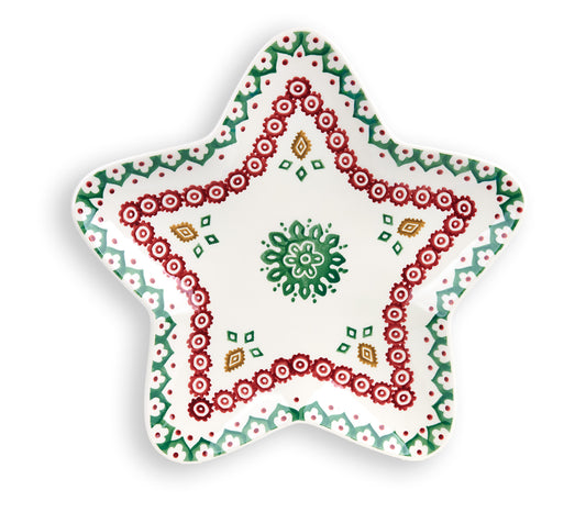 Christmas Joy Medium Star Plate