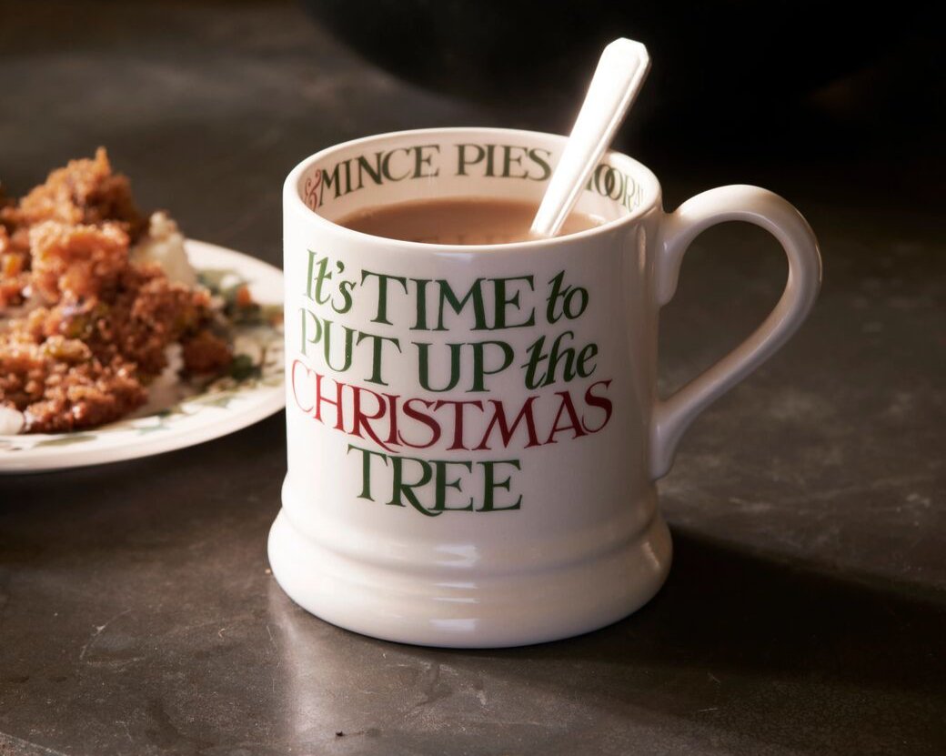 Christmas Toast Christmas Tree 1/2 Pint Mug-Emma Bridgewater Pottery-Joanne Hudson Basics