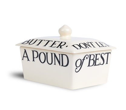 Black Toast Butter Dish-Emma Bridgewater Pottery-Joanne Hudson Basics