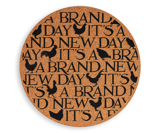 Brand New Day Cork Pot Stand / Trivet-Emma Bridgewater-Emma Bridgewater Pottery-USA