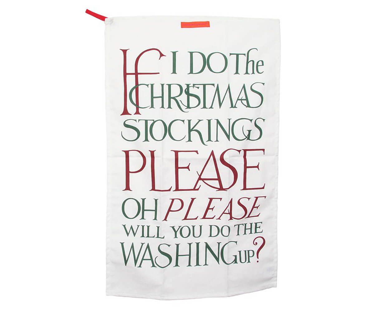 Christmas Toast Tea Towel-Emma Bridgewater-Emma Bridgewater Pottery-USA