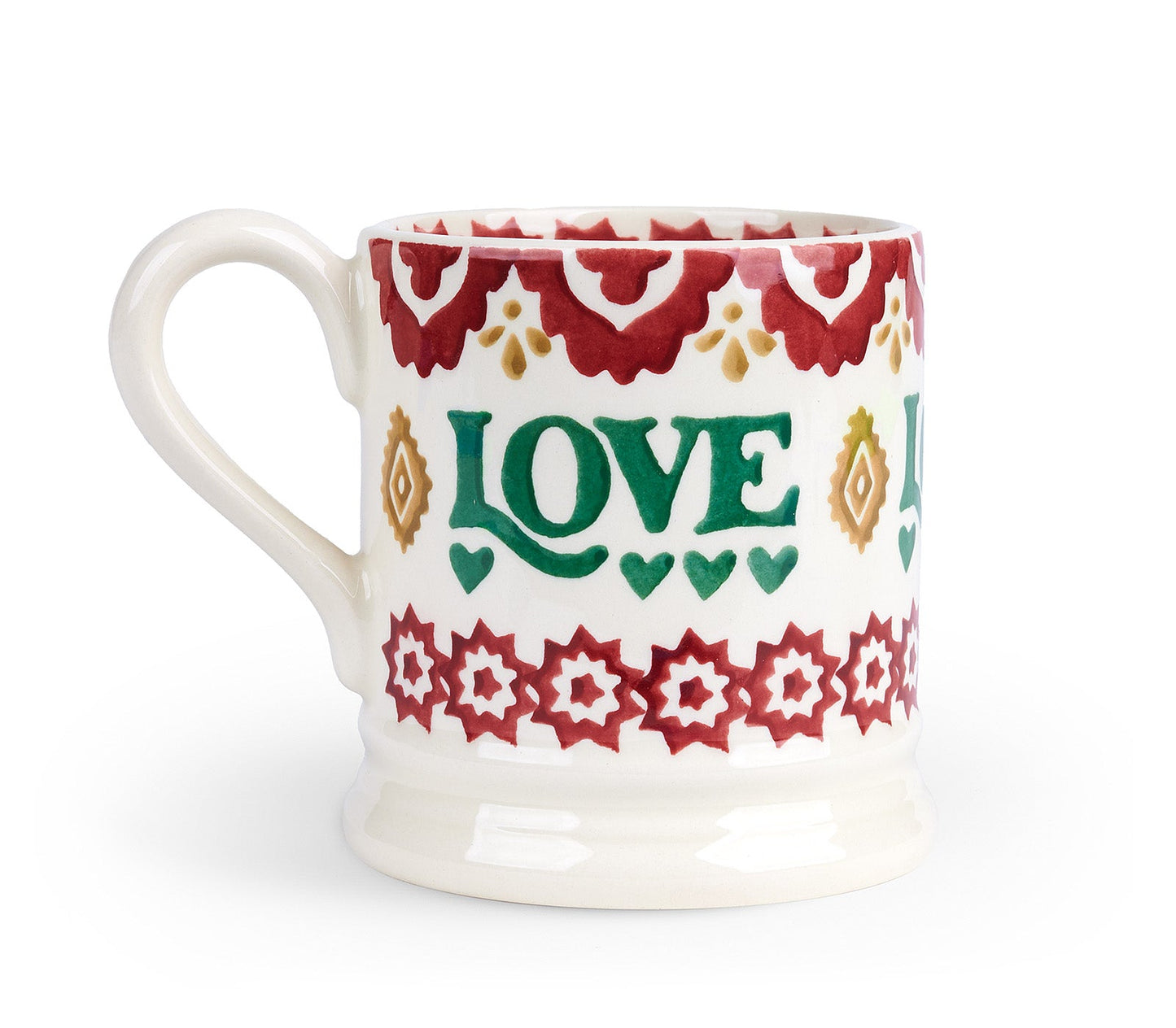 Christmas Joy Set Of 2 1/2 Pint Mugs Boxed (Gift Boxed)-Emma Bridgewater Pottery-Joanne Hudson Basics