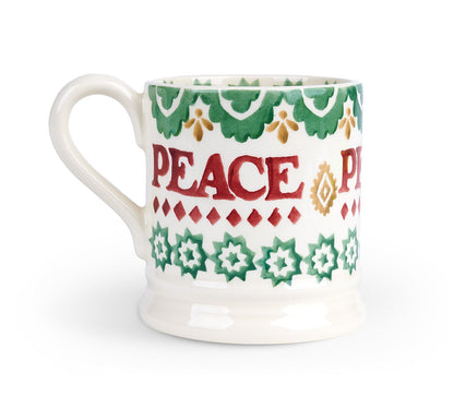 Christmas Joy Set Of 2 1/2 Pint Mugs Boxed (Gift Boxed)-Emma Bridgewater Pottery-Joanne Hudson Basics