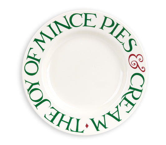 Christmas Toast Minced Pies 8.5in Plate-Emma Bridgewater Pottery-Joanne Hudson Basics