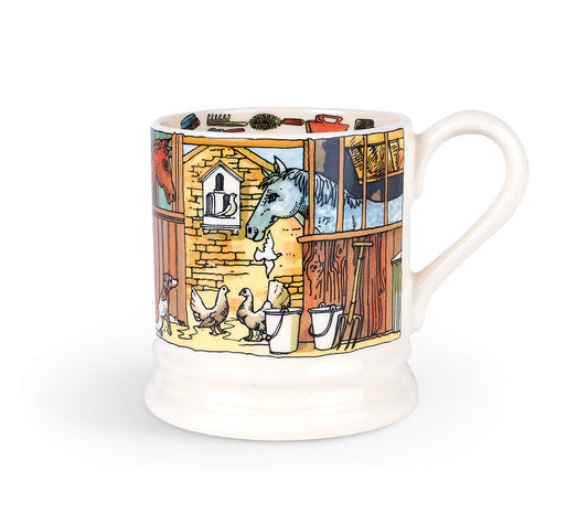 Down At The Stables 1/2 Pint Mug-Emma Bridgewater Pottery-Joanne Hudson Basics