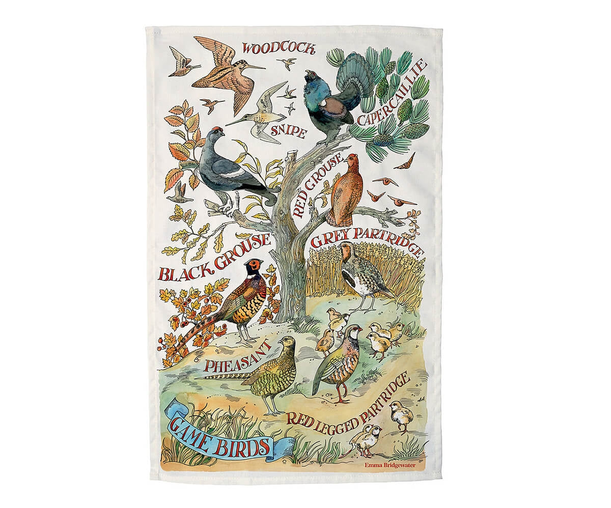 Game Birds Tea Towel-Elite Tins-Joanne Hudson Basics