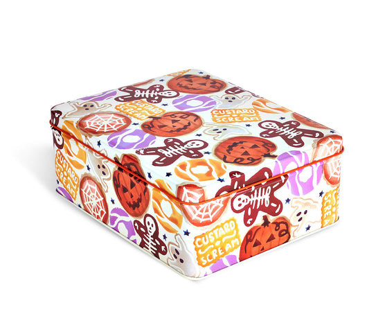 Halloween Treats Deep Rectangular Tin-Elite Gift Boxes-Joanne Hudson Basics