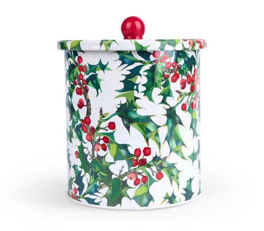 Holly Medium Tin Biscuit Barrel-Elite Tins-Joanne Hudson Basics