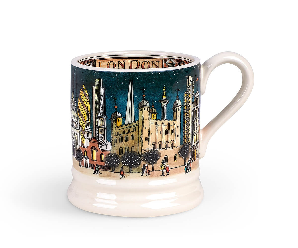 London At Night 1/2 Pint Mug-Emma Bridgewater Pottery-Joanne Hudson Basics