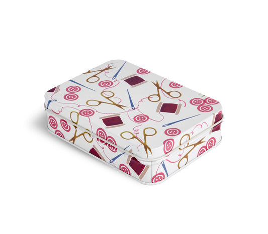 Pink Crafting Small Shallow Tin-Elite Tins-Joanne Hudson Basics