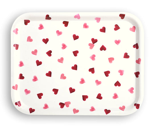 Hearts Rectangular Birch Tray-Emma Bridgewater-Emma Bridgewater Pottery-USA