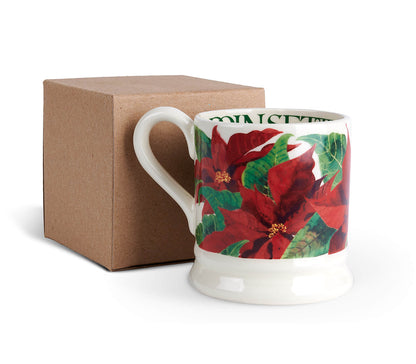 Poinsettia 1/2 Pint Mug-Emma Bridgewater Pottery-Joanne Hudson Basics