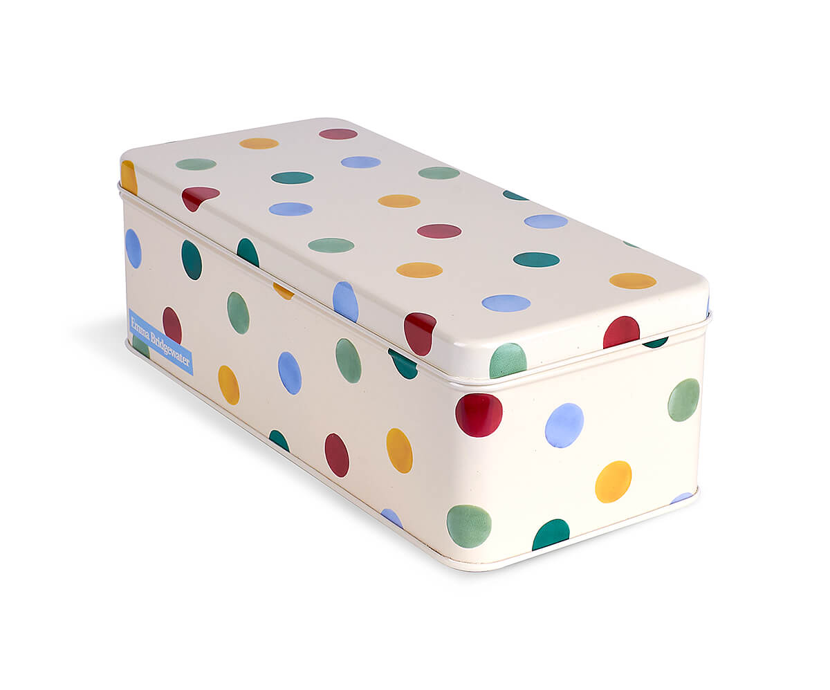 Polka Dot Long Deep Rectangular Tin-Emma Bridgewater-Emma Bridgewater Pottery-USA