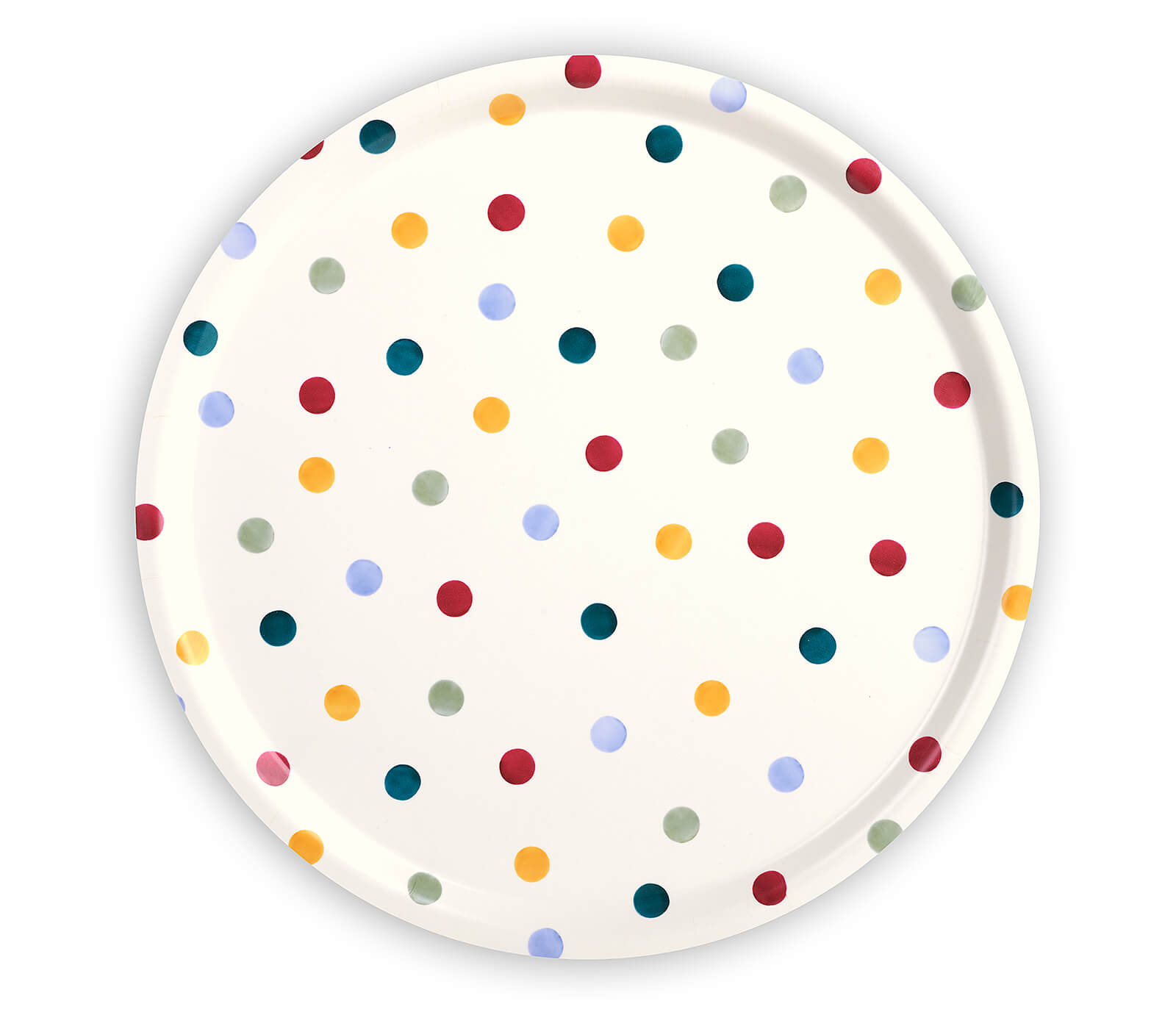 Polka Dot Round Birch Tray-Emma Bridgewater-Emma Bridgewater Pottery-USA