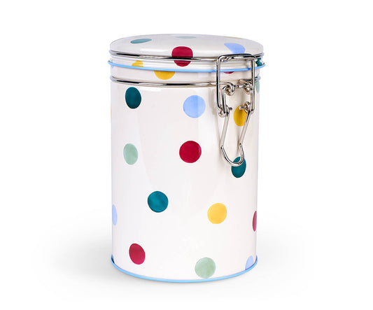 Polka Dot Tin Clip Lid Caddy-Emma Bridgewater-Emma Bridgewater Pottery-USA