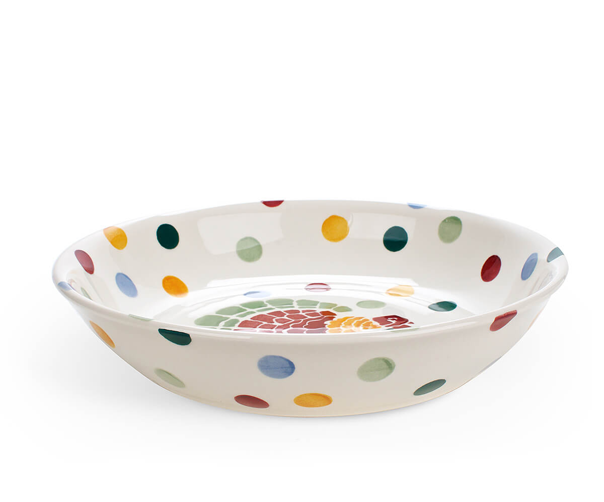 Polka Turkey Pasta Dish-Clearance-Emma Bridgewater Pottery-USA