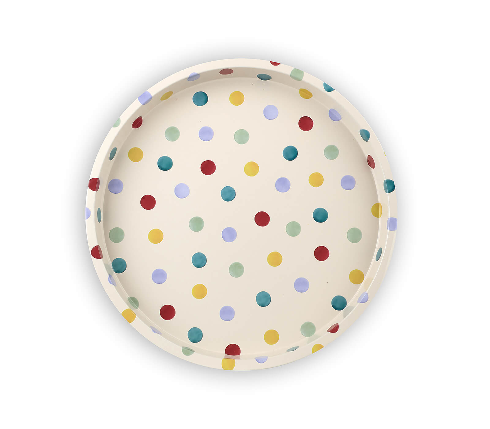 Polka Dot Deepwell Tin Tray-Emma Bridgewater-Emma Bridgewater Pottery-USA