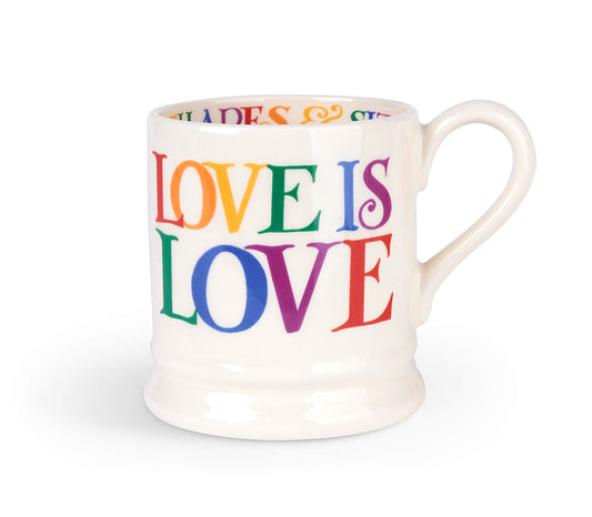 Rainbow Toast Love is Love Pride 1/2 Pint Mug-Emma Bridgewater Pottery-Joanne Hudson Basics