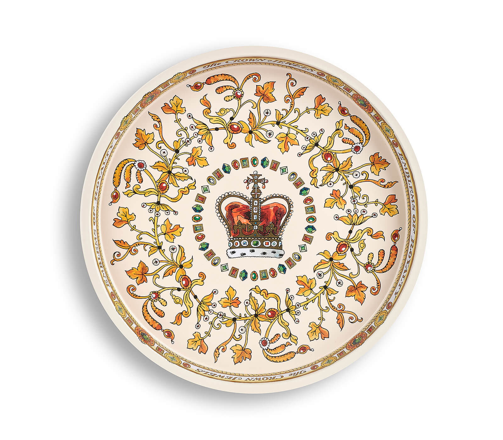 Coronation Royal Celebration Crown Jewels Deepwell Tin Tray-Bridgewater-Joanne Hudson Basics