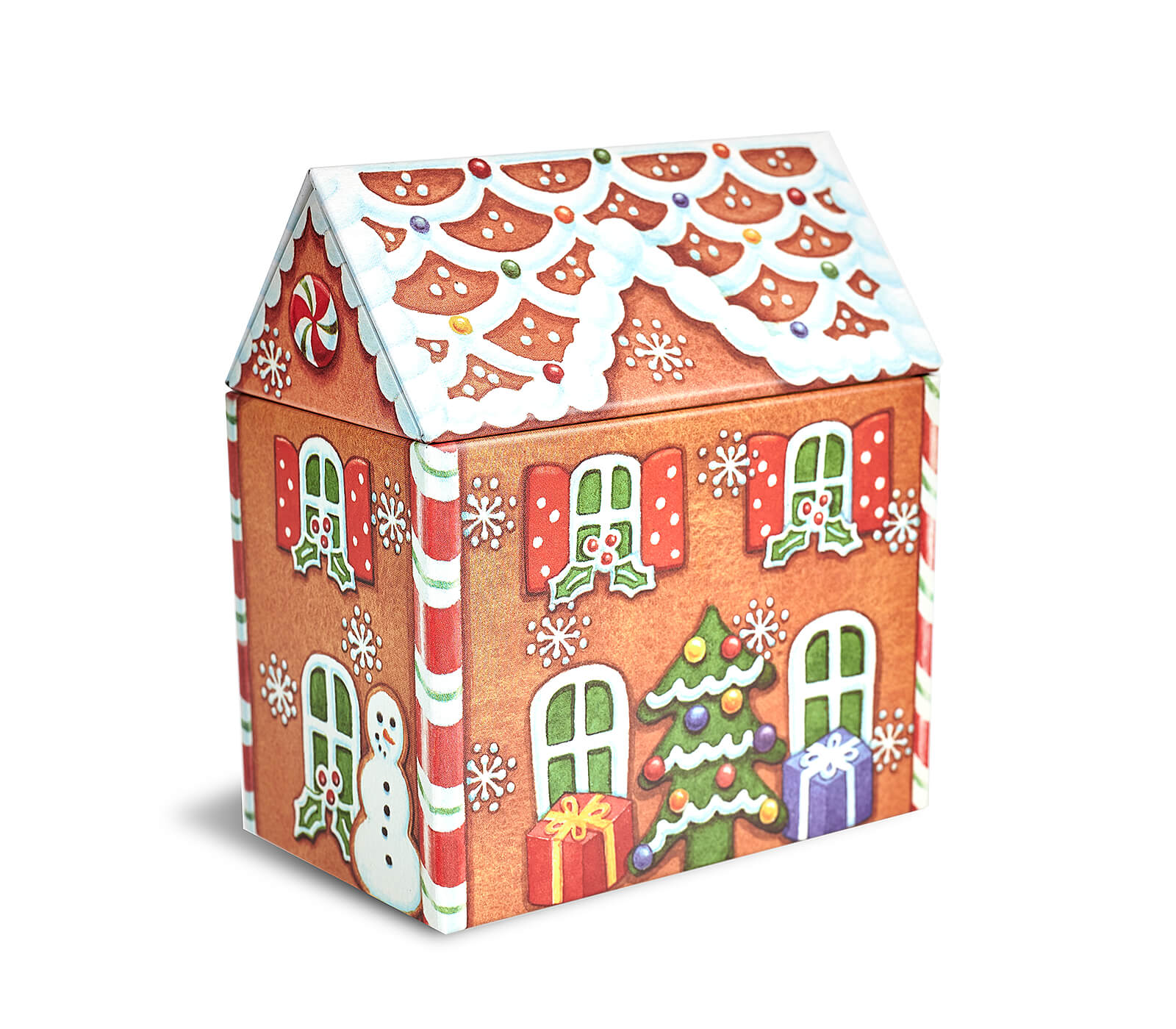 Gingerbread House Tin-Elite Gift Boxes-Joanne Hudson Basics