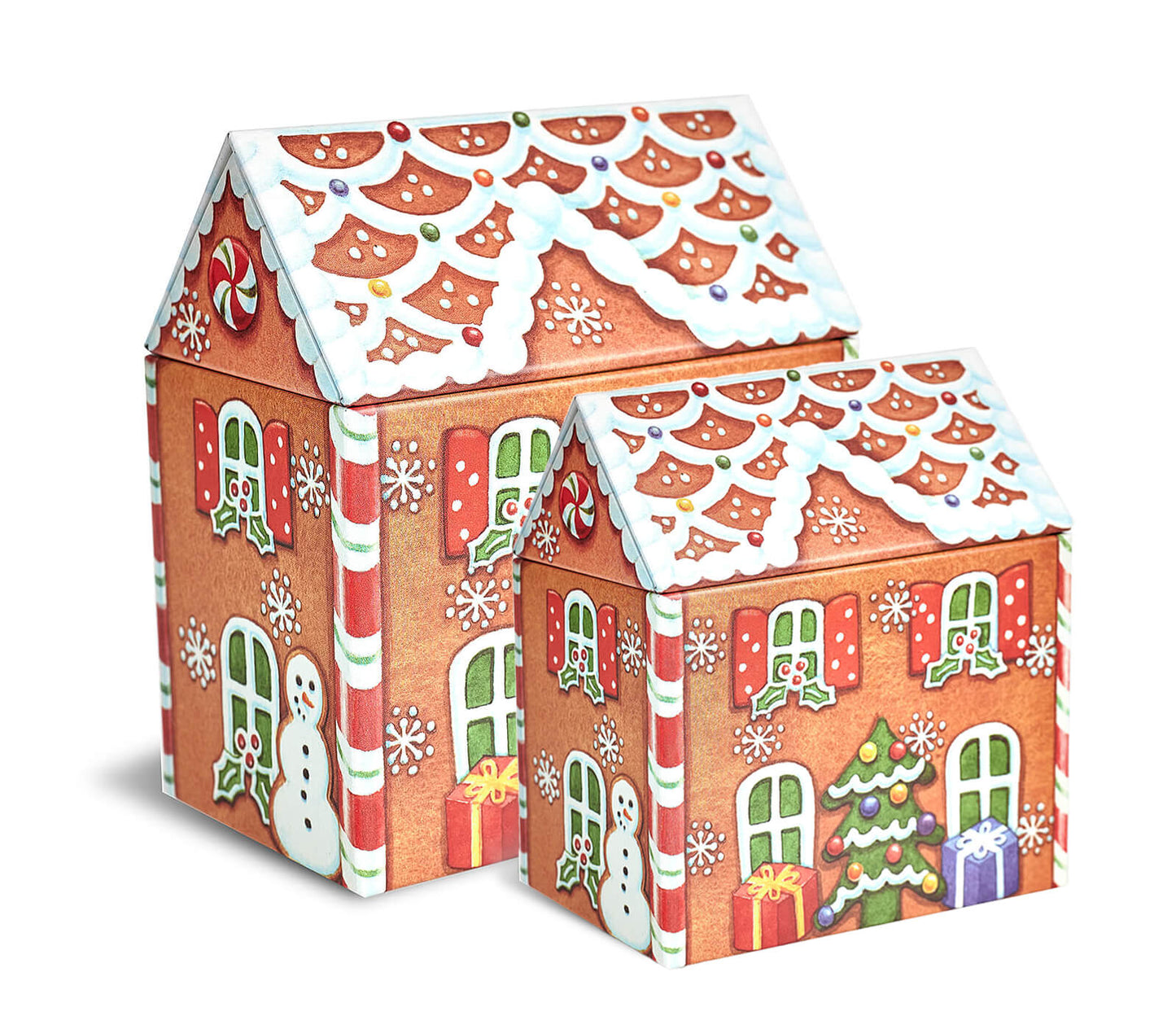 Gingerbread House Tin-Elite Gift Boxes-Joanne Hudson Basics