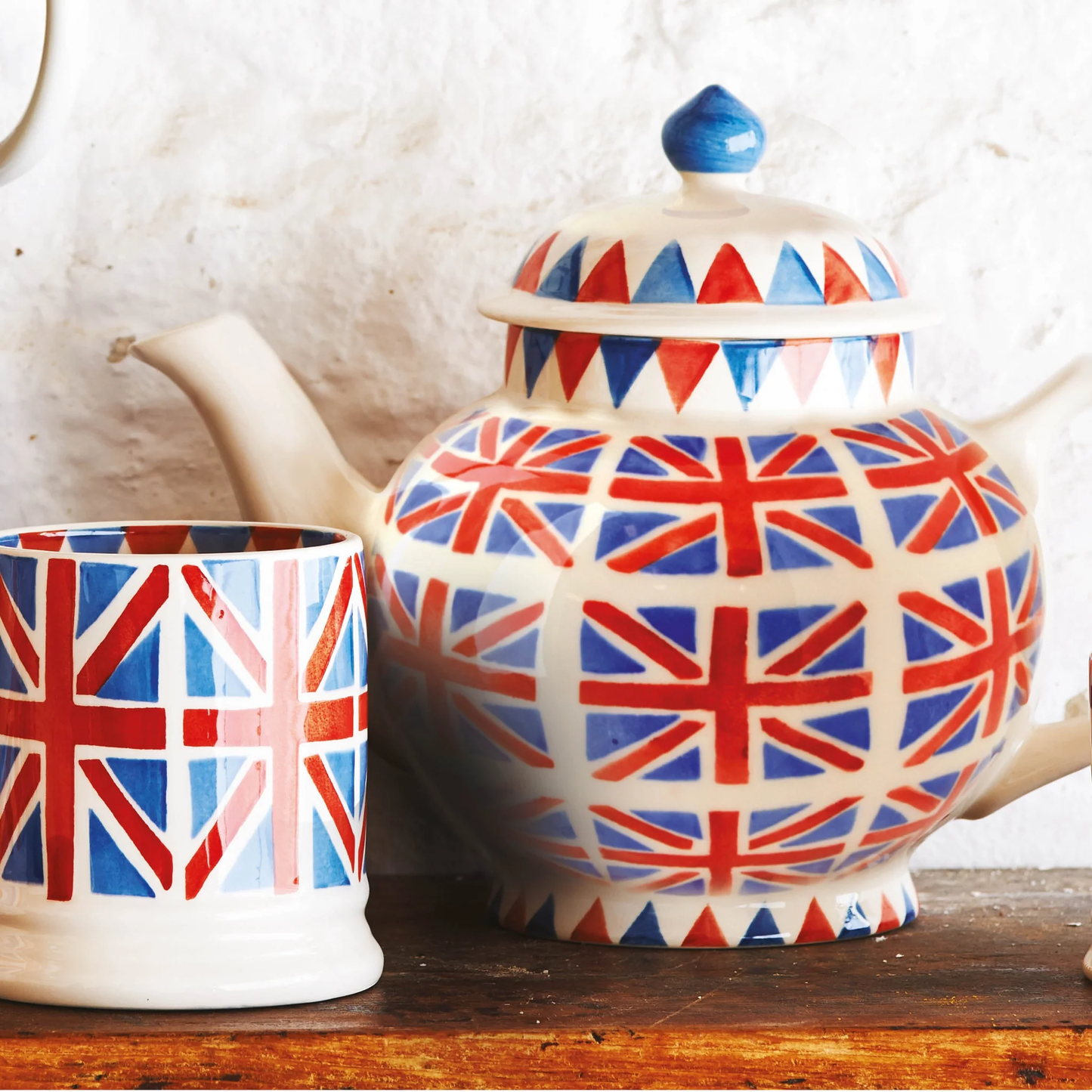 Union Jack 4 Cup Teapot-Emma Bridgewater Pottery-Joanne Hudson Basics