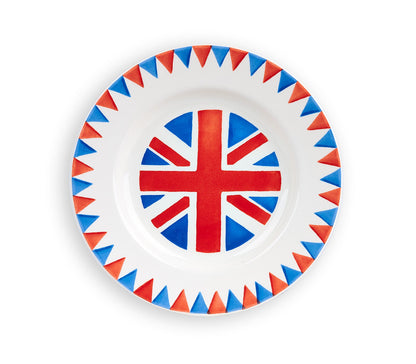 Union Jack Truly Great 8.5in Plate-Emma Bridgewater Pottery-Joanne Hudson Basics