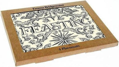 Back Toast Script Set of 4 Placemats-Emma Bridgewater-Joanne Hudson Basics