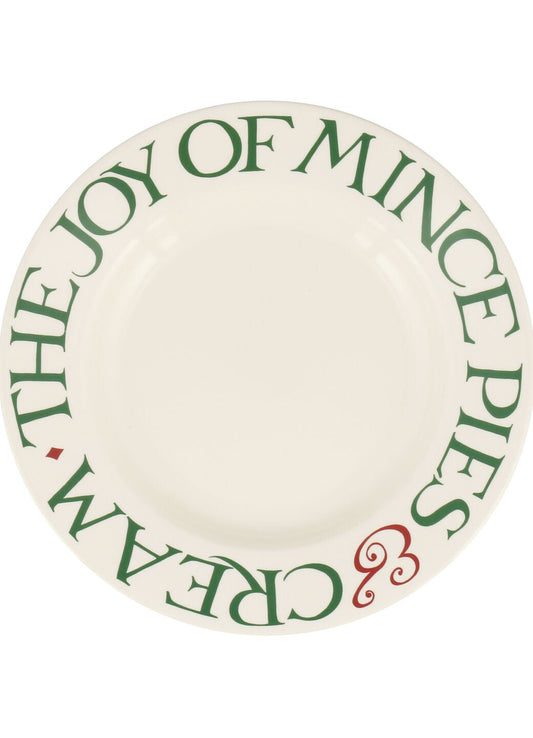 Christmas Toast Minced Pies 8.5in Plate