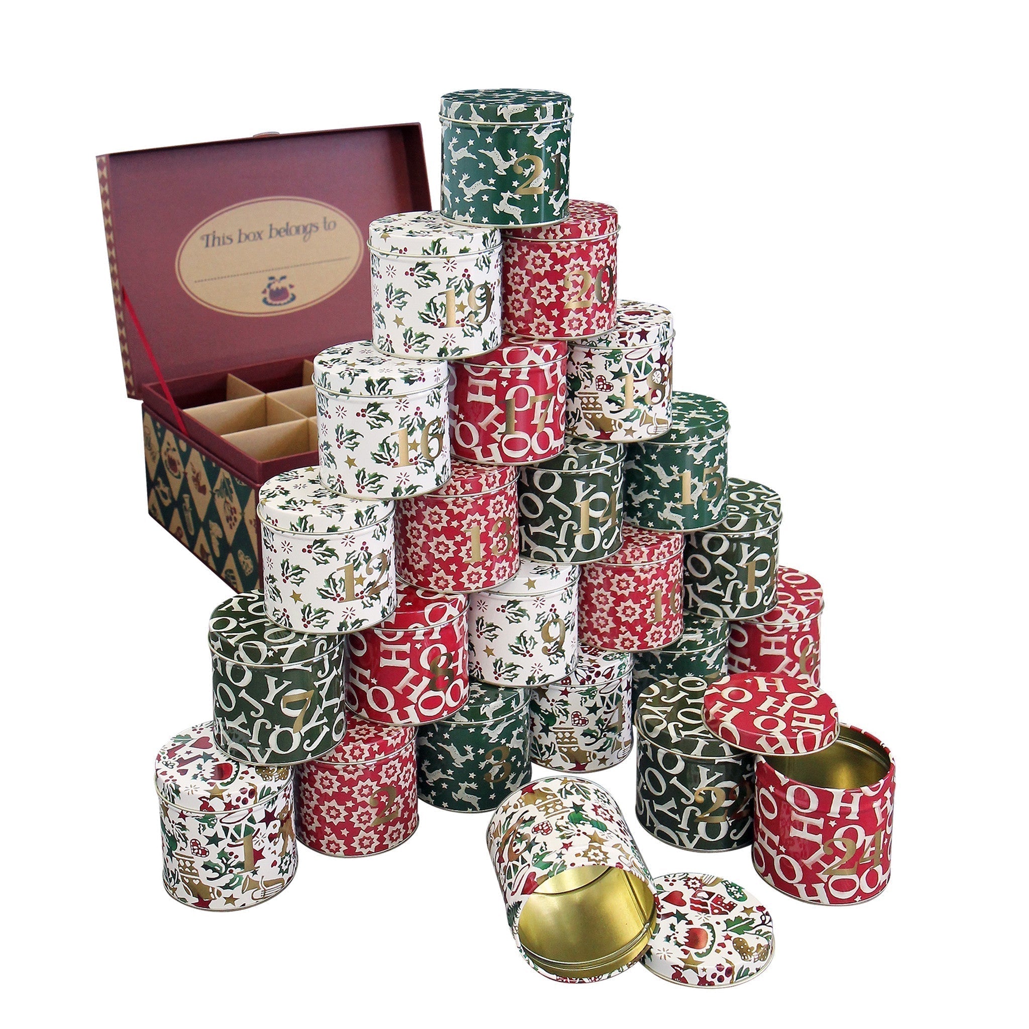 Christmas Joy Advent Calendar Tin Collection